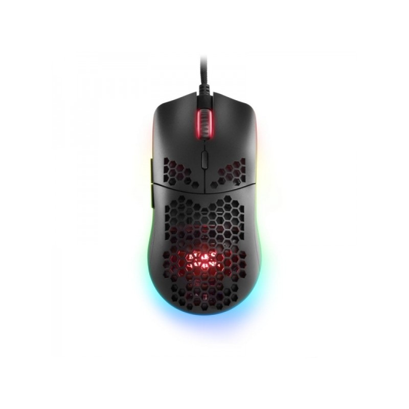 Mouse da gioco Mars Gaming MMAXP - Sensore da 12400 DPI - Illuminazione RGB Chroma - Interruttori HUANO - Cavo in piuma 