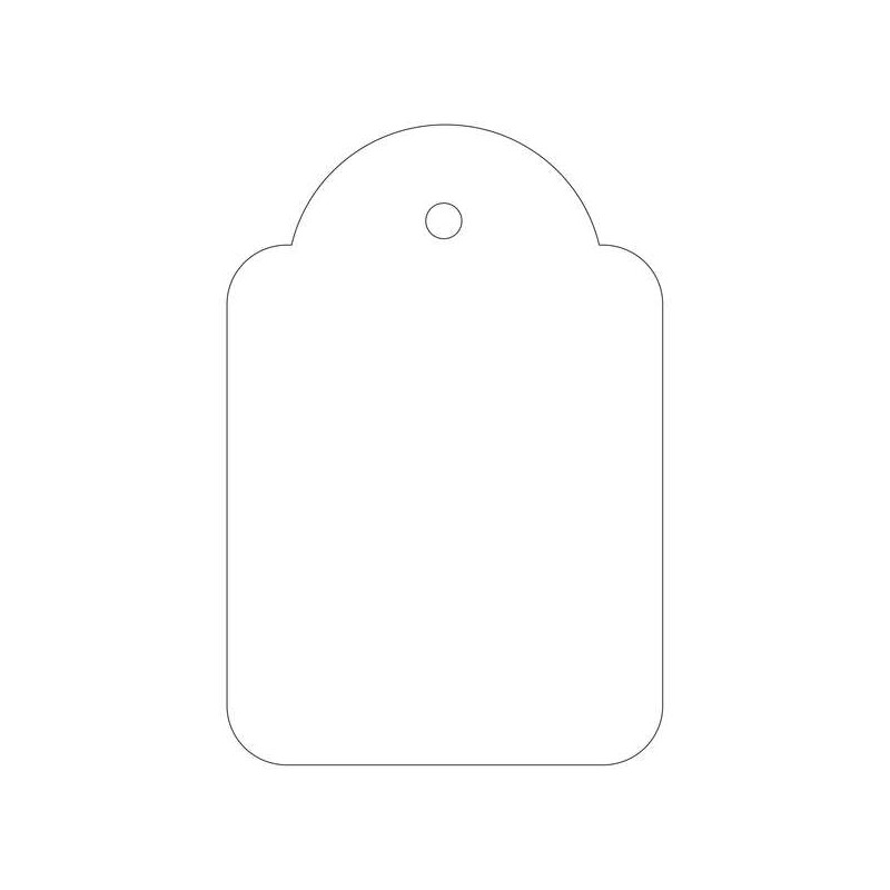 Apli Etichette da appendere bianche 36 x 53 mm 100 pz.