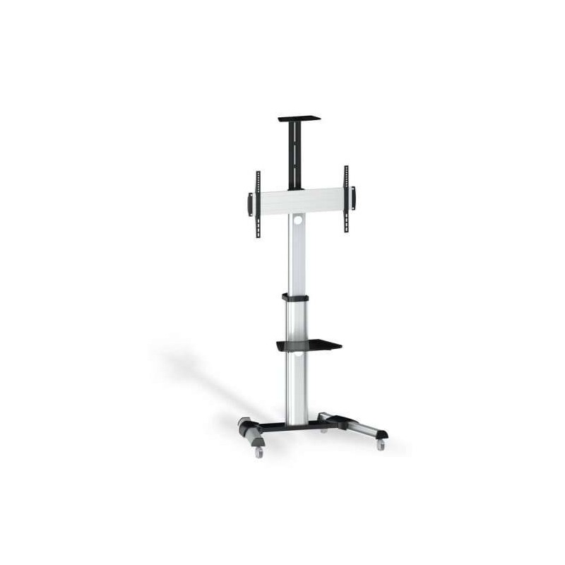Tooq Supporto da pavimento con rotelle 37-70 - Rotelle bloccabili - Due ripiani - Gestione cavi - Peso massimo 50Kg - VE