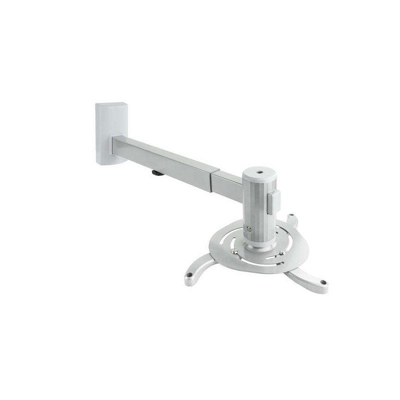 Tooq Supporto a parete per proiettore - Inclinazione e rotazione - Peso massimo 10 kg - Colore argento