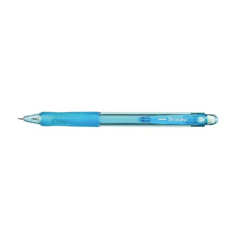 Matita meccanica Uni-ball Shalaku M5-100 - Larghezza linea 0.5 mm - 2 mina HB - Impugnatura in gomma anti-fatica - Gomma