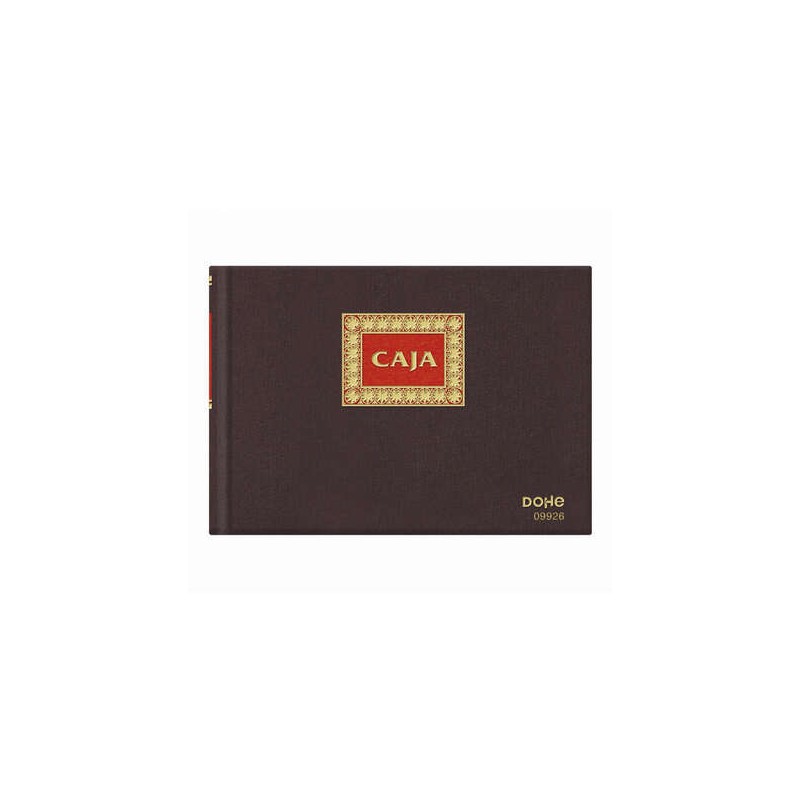 Taccuino in stoffa Premium di Dohe - 100 fogli numerati - Rilegatura in stoffa Premium - Doppio rilievo in rosso e oro -