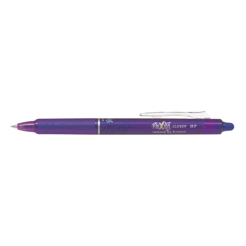Pilot Frixion Clicker Penna a sfera retraibile in gel - Penna a sfera 0.7 mm - Tratto 0.4 mm - Impugnatura ergonomica - 