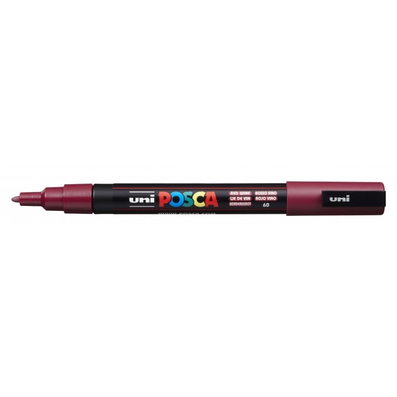 Posca PC-3M Pennarello - Punta conica in poliestere 0.9-1.3 mm - Inchiostro a base d'acqua - Resistente alla luce - Non 