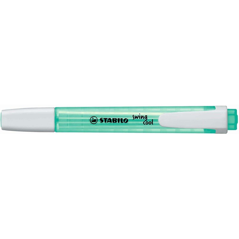 Marcatore Stabilo Swing Cool Fluorescente - Corpo piatto - Punta smussata - Linea da 1 a 4 mm - Inchiostro a base d'acqu