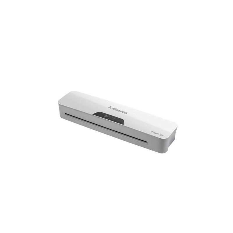 Plastificatrice Fellowes Pixel A3 - Riscaldamento in 3 minuti - Adatta a manicotti da 80 a 125 micron - Bianco/Grigio