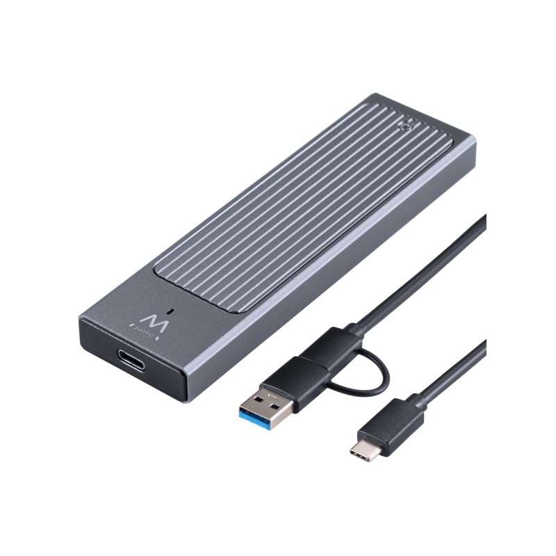 Contenitore esterno USB 3.2 USB-C di Ewent - SSD. cavo USB C-C e USB C-A - Nero