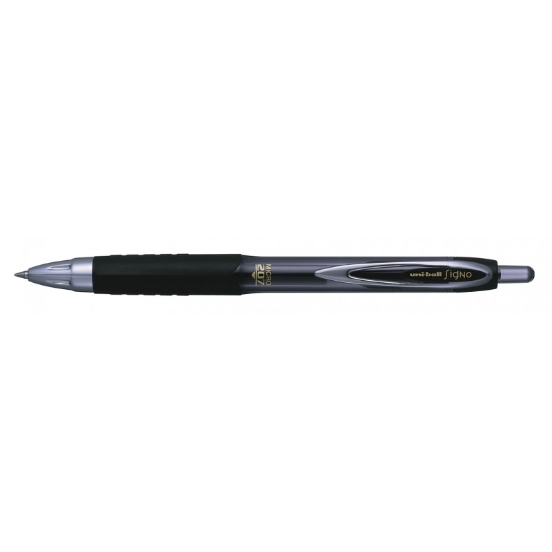 Uni-ball UMN-207 MICRO Pigment Ink Rollerball - Punta a sfera 0.5 mm - Impugnatura in gomma anti-fatica - Scrittura scor