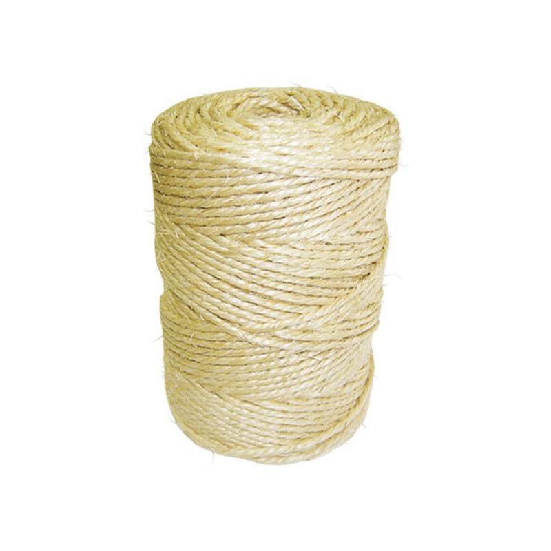 Bobina di corda da imballaggio Dohe 400g - Sisal forte - Appositamente per tutte le applicazioni
