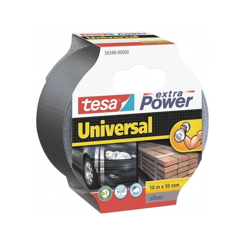 Nastro adesivo universale multiuso Tesa Extra Power 50 mm x 10 metri - Forte potere adesivo - Si strappa facilmente a ma