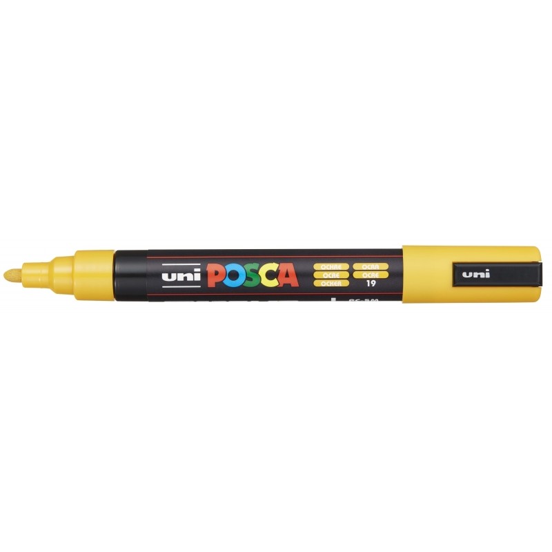 Posca PC-5M Pennarello - Punta in poliestere 1.8-2.5 mm - Inchiostro a base d'acqua - Resistente alla luce - Colore ocra