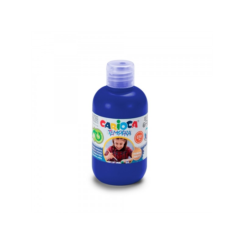 Bottiglia di tempera Carioca - 250 ml - Colori super lavabili - Facili da miscelare - Applicabile su materiali porosi - 