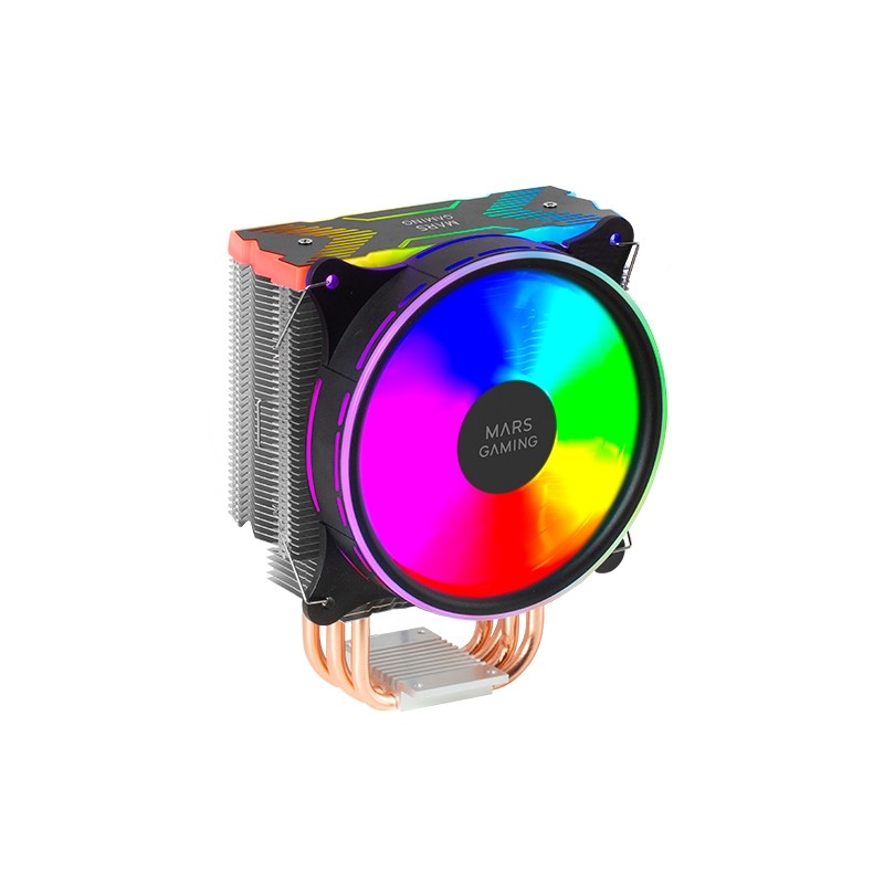 Mars Gaming MCPU-XU6 CPU Cooler - Doppia torre - Ventole ibride ultra silenziose - 6 heatpipes in rame - HCT Ultra - Fin