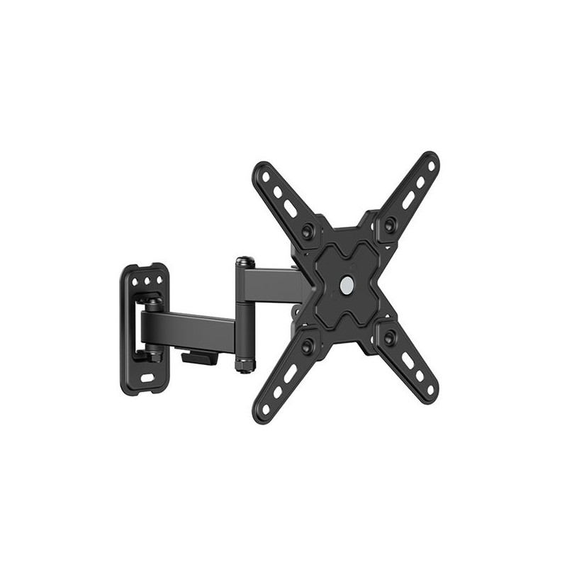 Cromad Supporto a parete con braccio articolato per TV 13-43 - Girevole. inclinabile e a doppia estensione - Peso massim