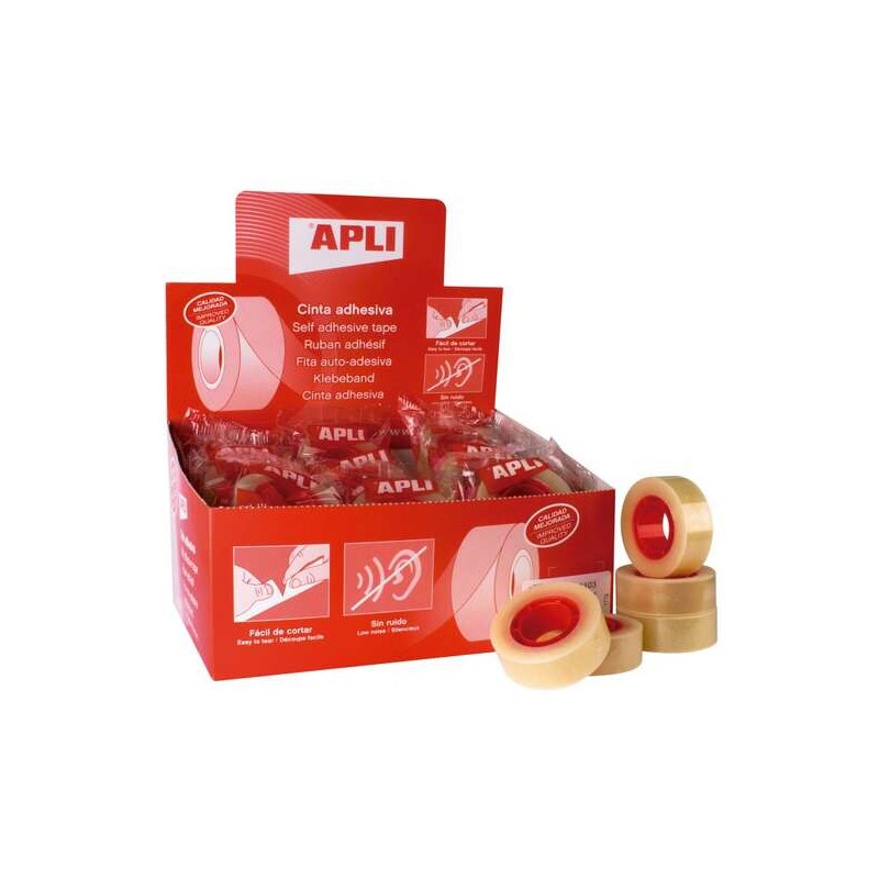 Display Apli da 35 nastri adesivi trasparenti - Dimensioni 19 mm x 33 m