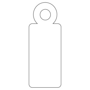 Apli White Hang Tags 9 x 24...