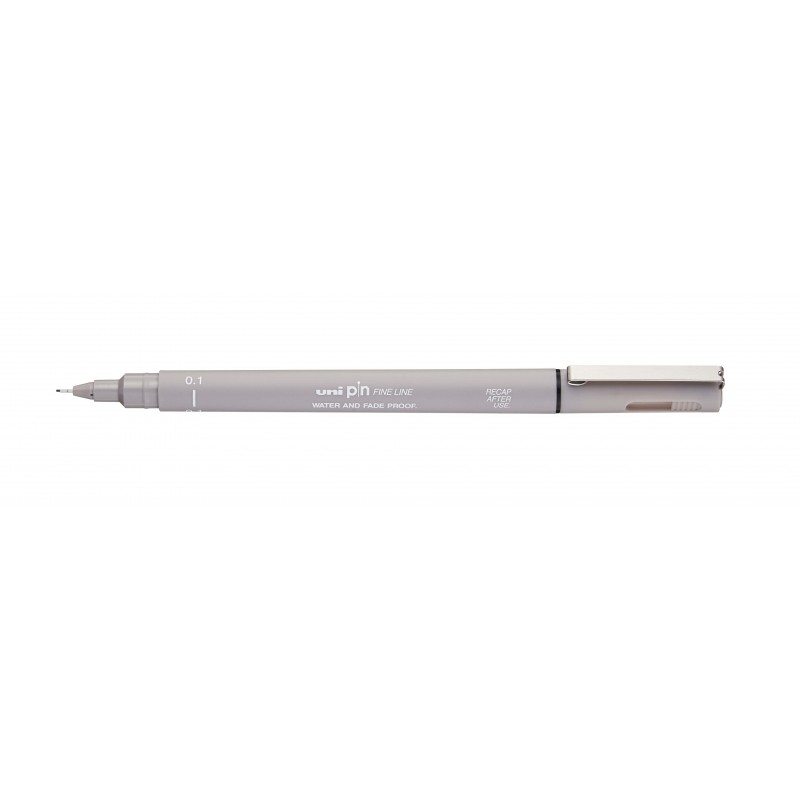 Penna di calibrazione Uni-ball PIN01-200 - Punta in policarbonato da 0.1 mm - Inchiostro pigmentato resistente all'acqua