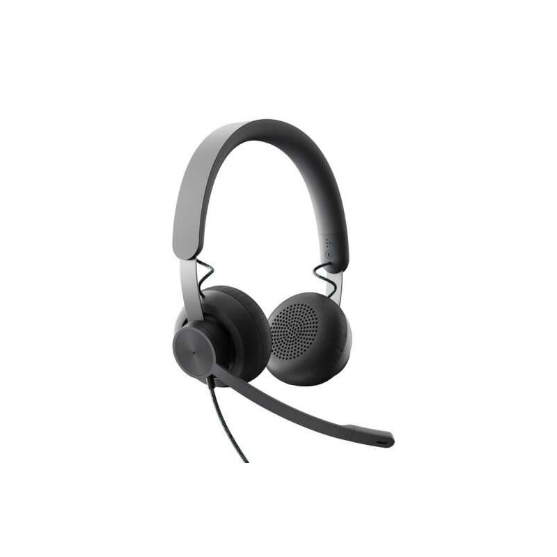 Logitech Zone Wired USB-C Cuffie pieghevoli con microfono - Adattatore USB-A - Archetto regolabile - Cuscinetti auricola