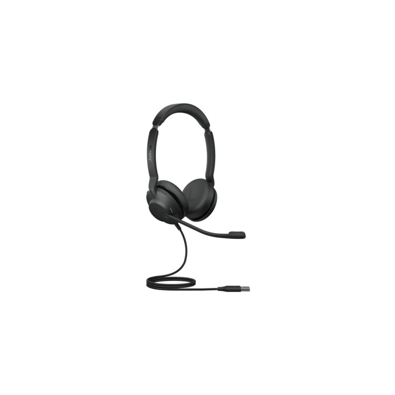 Jabra Evolve2 30 MS Cuffie USB con microfono - Cancellazione del rumore - Archetto regolabile - Controlli intrauricolari