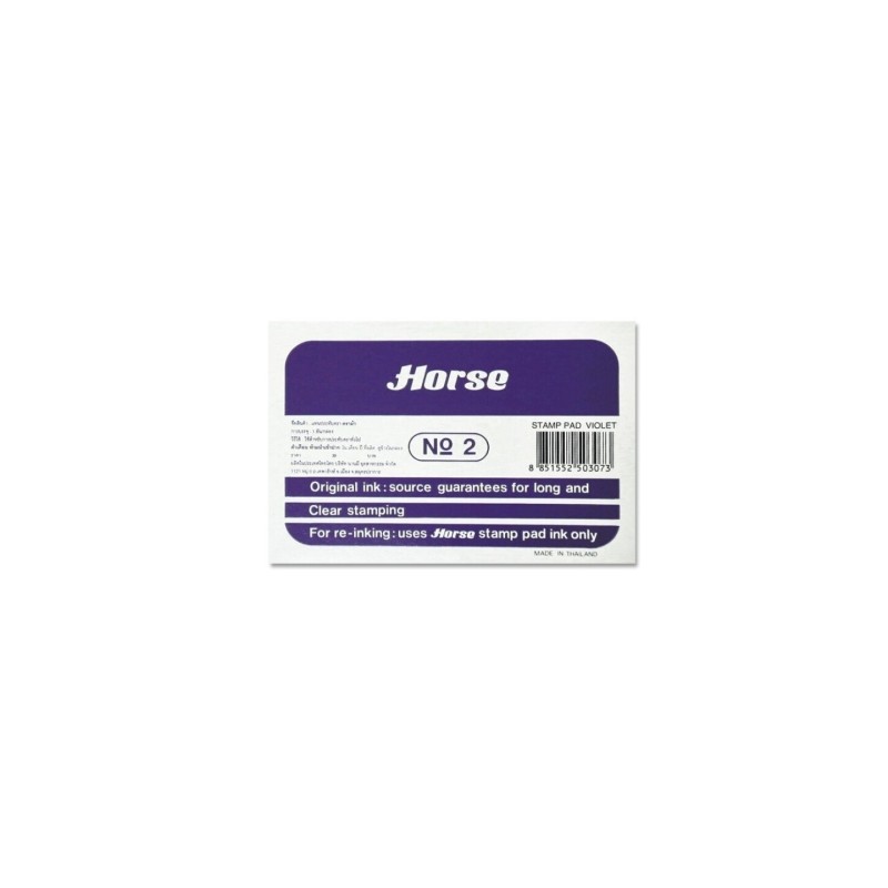 Tampone per cavalli in metallo Nº2 - Facile da ricaricare - Forte e durevole - Colore viola