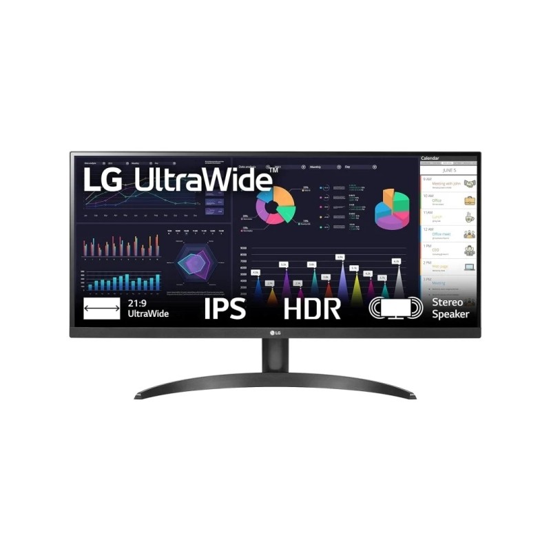 LG Monitor Ultrawide 29 LED UWFHD 100Hz HDR FreeSync - 21:9 - Risposta 5ms - Altoparlanti 14W - HDMI. DisplayPort. USB-C