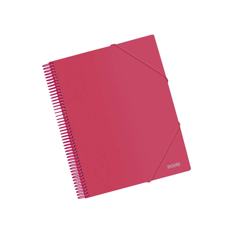 Raccoglitore ad anelli Dohe con 20 tasche formato A4 - Coperchio in polipropilene opaco da 800 micron - Tasche trasparen