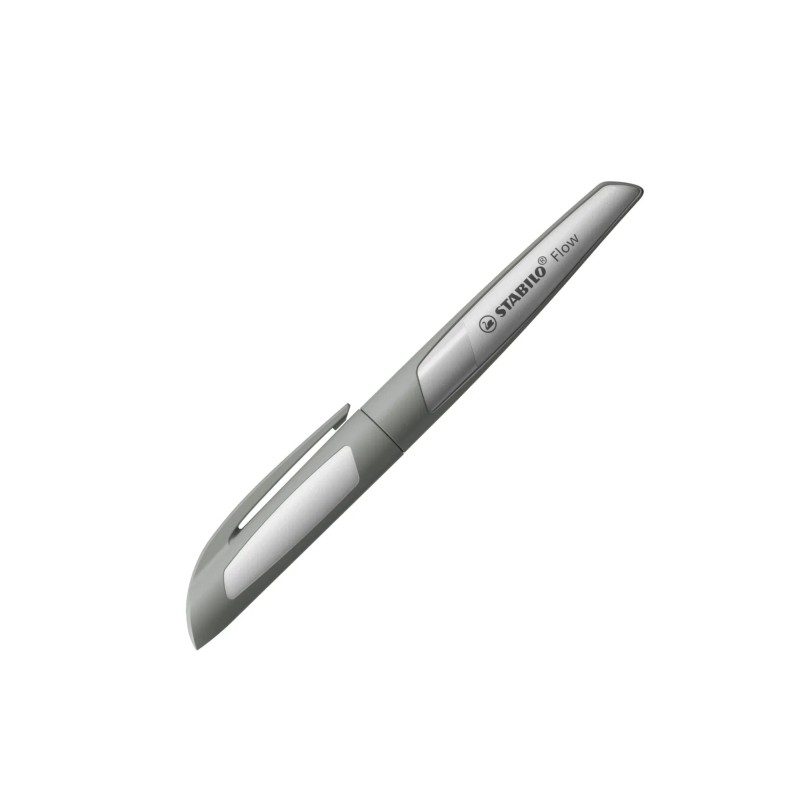 Penna stilo ricaricabile Stabilo Flow Monochrome - Pennino M di alta qualità - Impugnatura ergonomica - Include cartucc