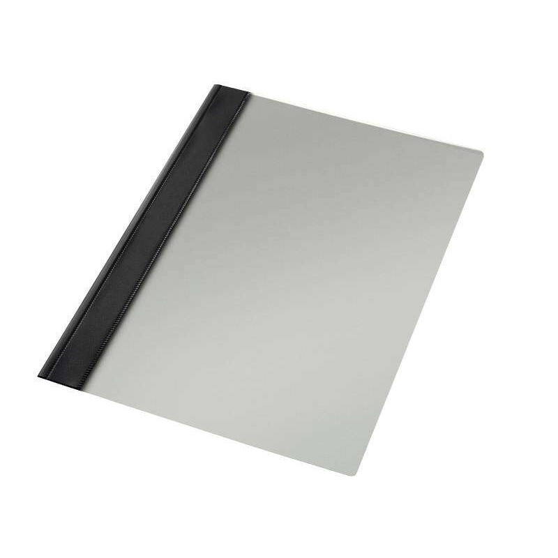 Esselte Fastener Fascicoli in PVC - 150 Micron - PVC rigido - Meccanismo in metallo - Nero