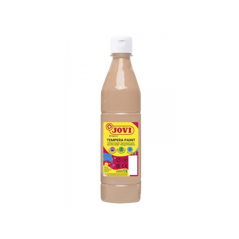Jovi Tempera Paint Tempera liquida 500ml - A base d'acqua - Pronta all'uso - Alto potere coprente - Rapida asciugatura -