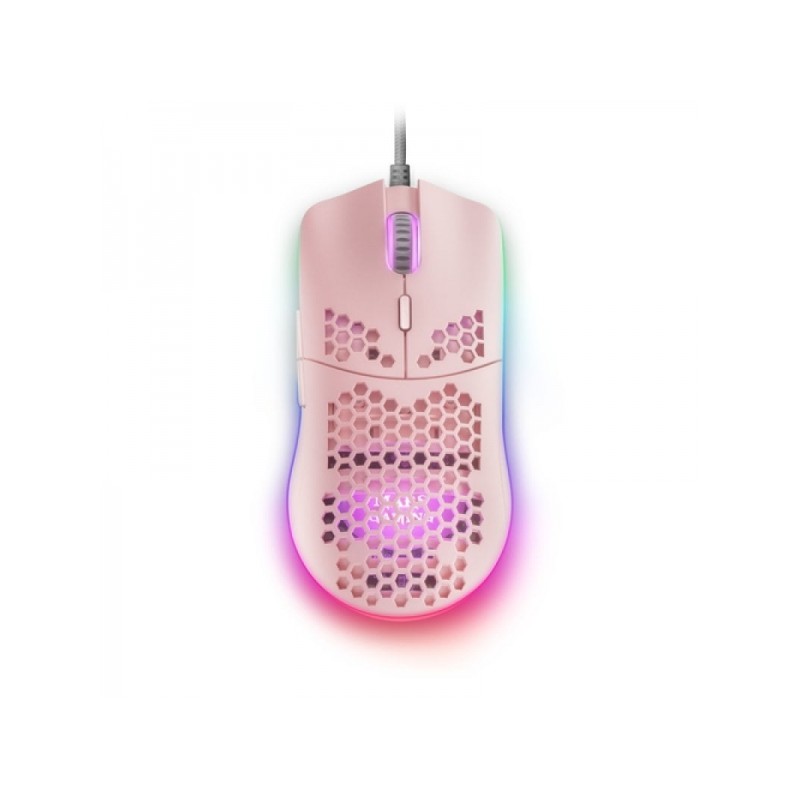 Mouse da gioco Mars Gaming MMAXP - Sensore da 12400 DPI - Illuminazione RGB Chroma - Interruttori HUANO - Cavo in piuma 