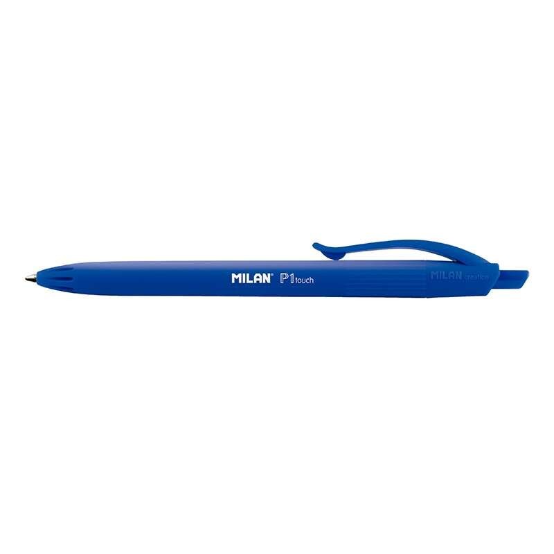 Milan P1 Touch Ballpoint Penna a sfera retrattile - Tonda da 1 mm - Inchiostro a base d'olio - Scrittura scorrevole - Di