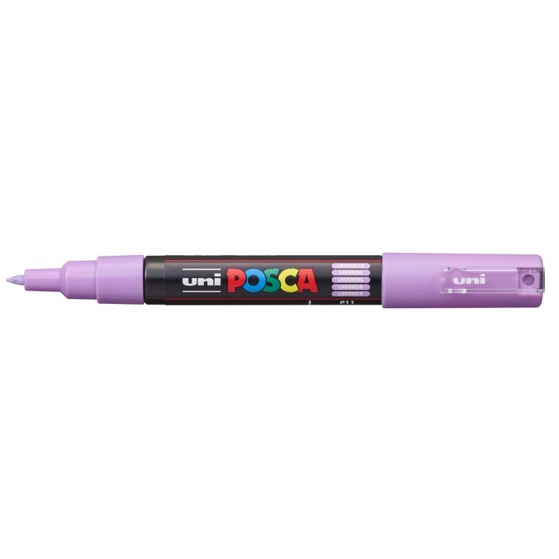 Posca PC-1M Pennarello - Punta conica in poliestere 0.7 mm - Inchiostro a base d'acqua - Resistente alla luce - Non perm