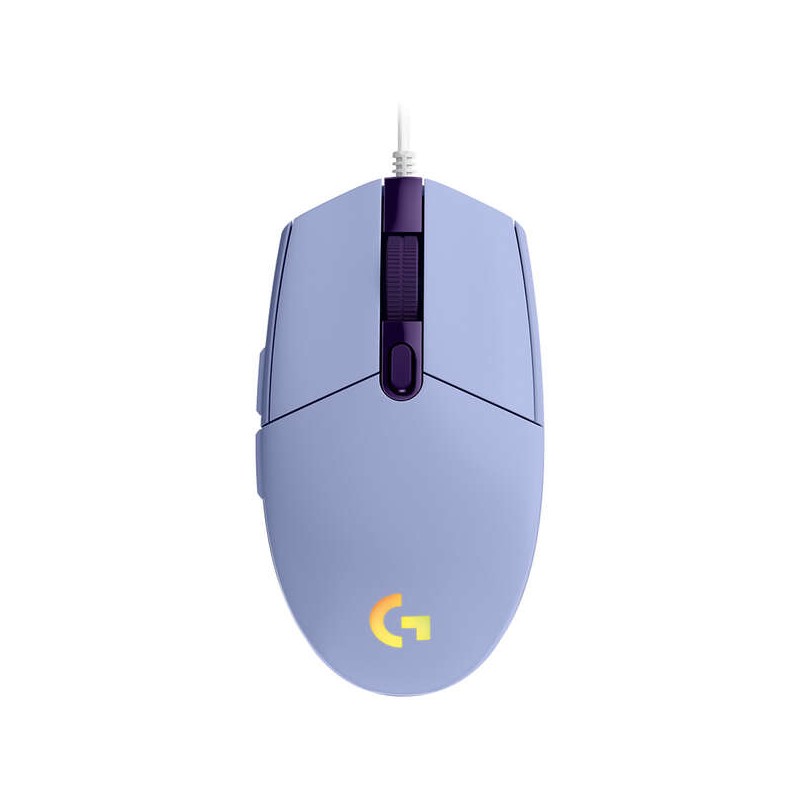 Logitech G203 Lightsync USB Mouse 8000dpi - 5 pulsanti programmabili - Illuminazione RGB Lightsync - Utilizzo con la man