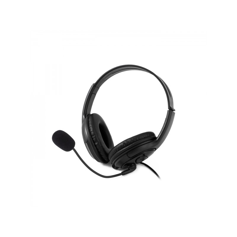 Cuffie Coolbox CoolChat U1 con microfono - archetto regolabile - cuscinetti auricolari imbottiti - controllo del volume 