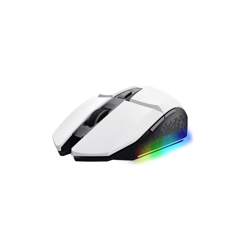 Mouse da gioco wireless ricaricabile Trust - Velocità regolabile 800-4800 DPI - Fino a 80 ore di riproduzione - 4 opzio