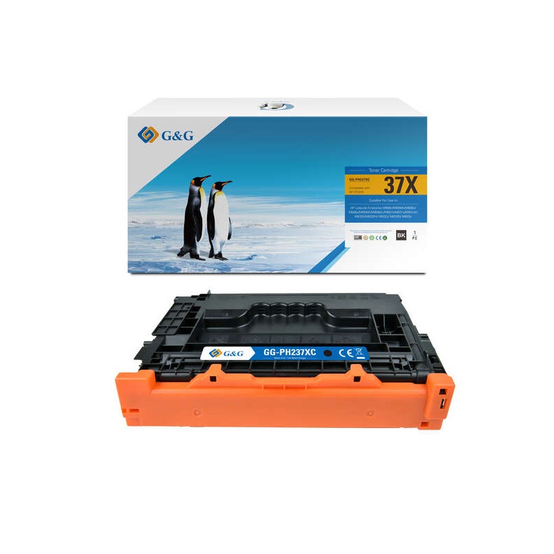 GeG HP CF237X Cartuccia toner nera generica - Sostituisce 37X