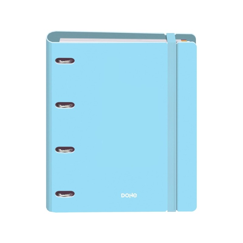 Dohe Serenity Polyfoam 4 Ring Binder Mixed 35mm A4 Refill 100 Fogli 5mm Square - 2mm Polyfoam Cover - Rubberised Closure