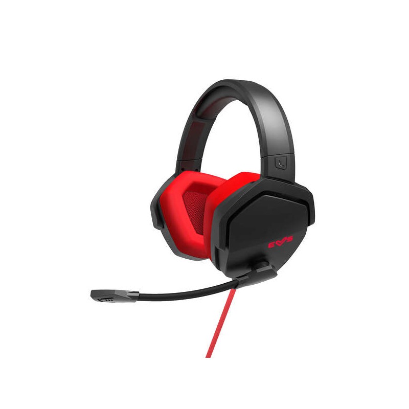Cuffie da gioco Energy Sistem ESG 4 Surround Sound 7.1 - Luce LED - Cuscinetti in pelle proteica - Colore rosso