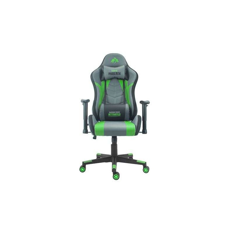 Cromad Phoenix Series Gaming Chair - Regolabile in altezza con pistone a gas di classe 2 - Reclinabile fino a 180º - Cu