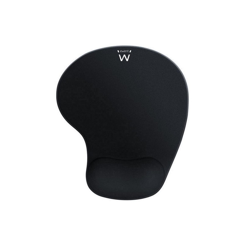 Tappetino per mouse in gel Ewent con poggiapolsi - 240x21x212 mm - nero