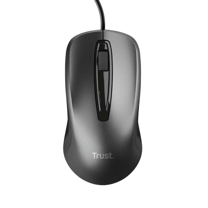 Trust Mouse USB 1200dpi - 3 pulsanti - Uso ambidestro - Cavo da 1.70 m