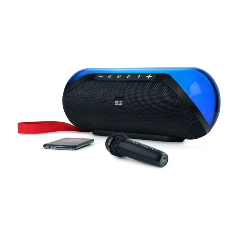 Altoparlante Bluetooth senza fili di Bigben - Potenza musicale 50W - Effetti luminosi - Colore nero