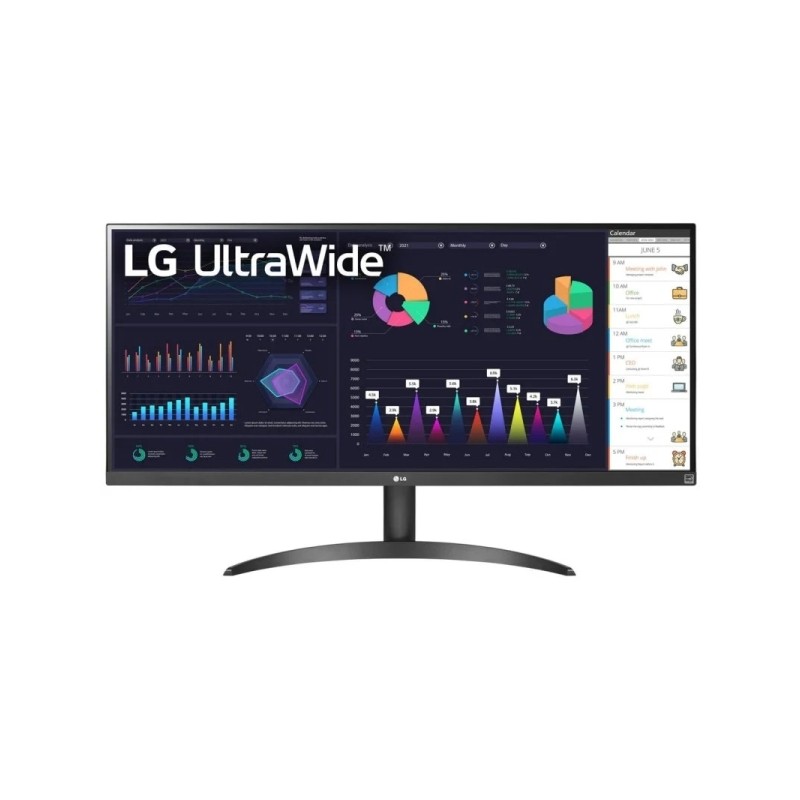 LG Ultrawide Monitor 34 LED IPS UltraWide FullHD 100Hz FreeSync - Risposta 5ms - Angolo di visione 178º - Regolabile in