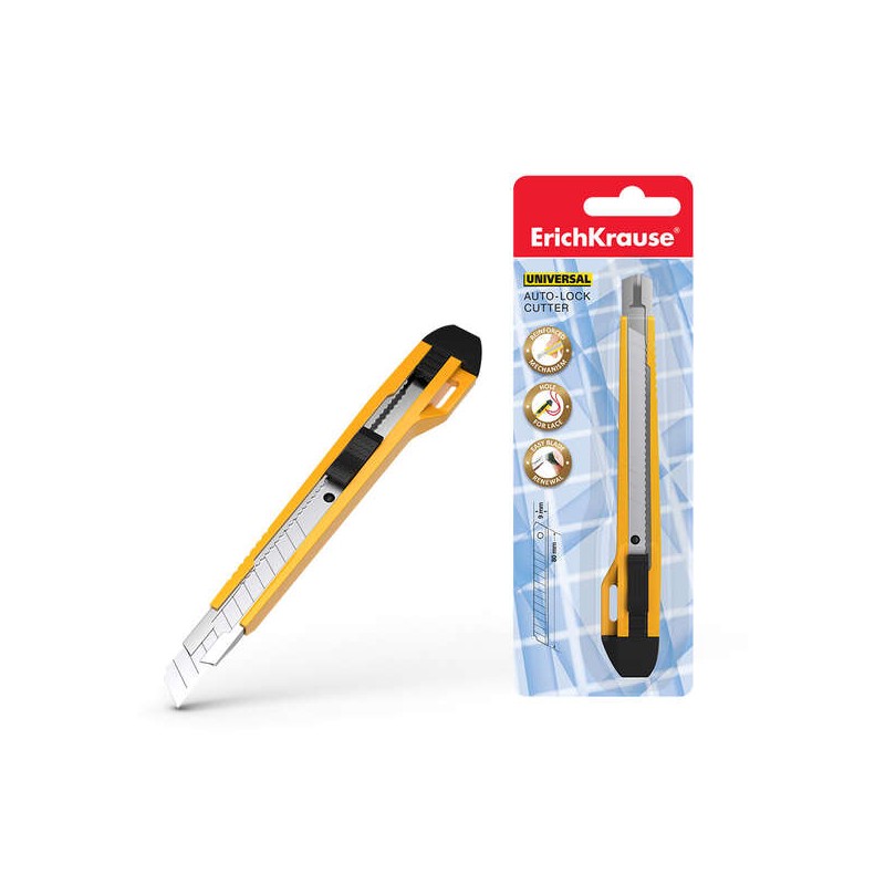 Taglierino Erichkrause con morsetto automatico universale - Sistema di ritenzione della lama autobloccante - Spaccalama 