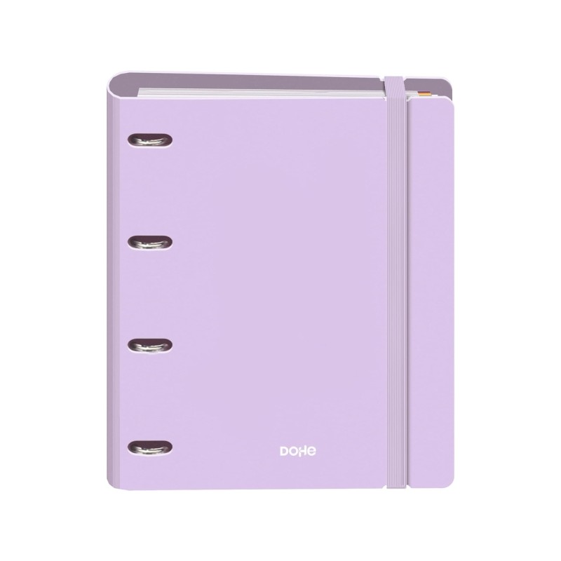 Dohe Serenity Polyfoam 4 Ring Binder Mixed 35mm A4 Refill 100 Fogli 5mm Square - 2mm Polyfoam Cover - Rubberised Closure