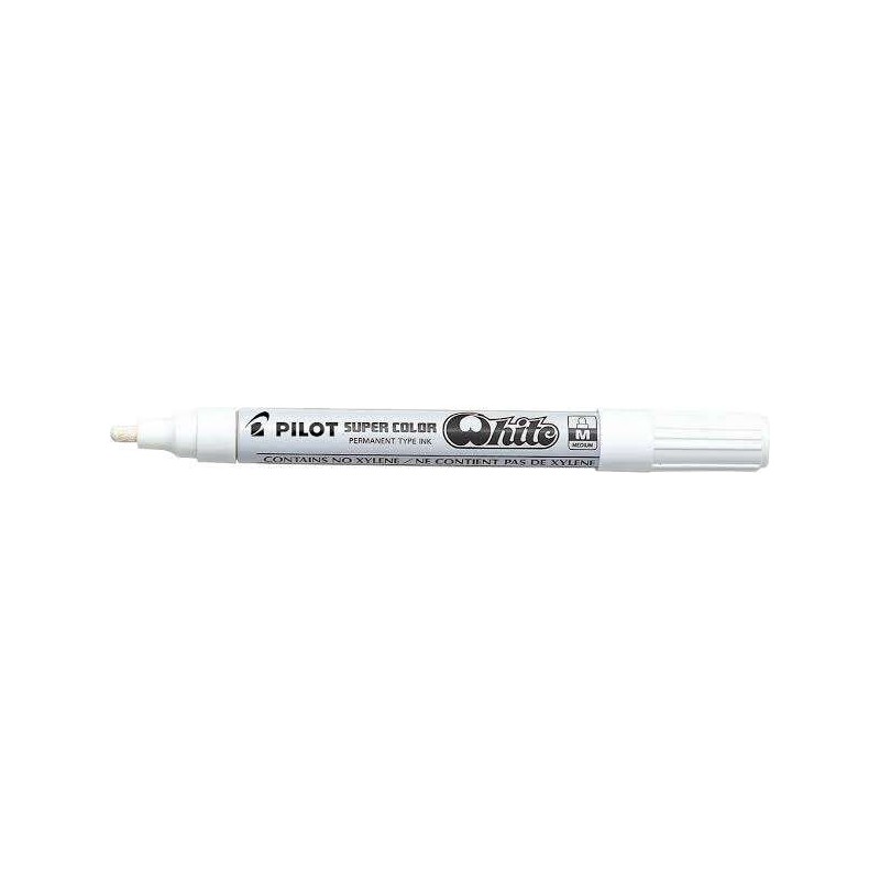Pilot Super Colour Permanent Marker - Punta in policarbonato da 4.5 mm - Inchiostro molto denso e coprente - Corpo metal