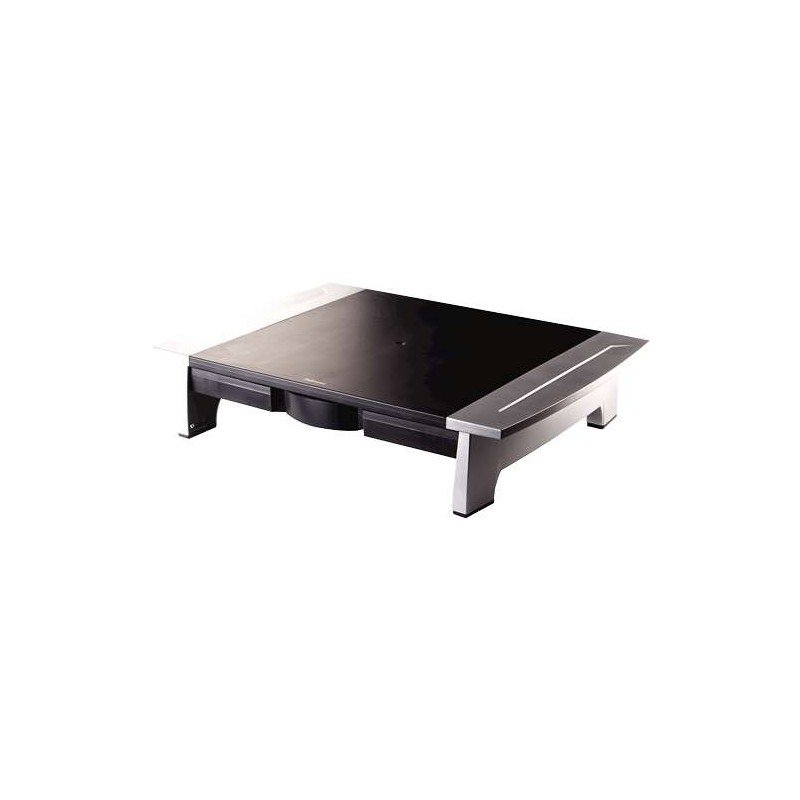 Supporto per monitor Fellowes Office Suites - 5 regolazioni in altezza - Cassetto portaoggetti - Spazio per laptop - Pes