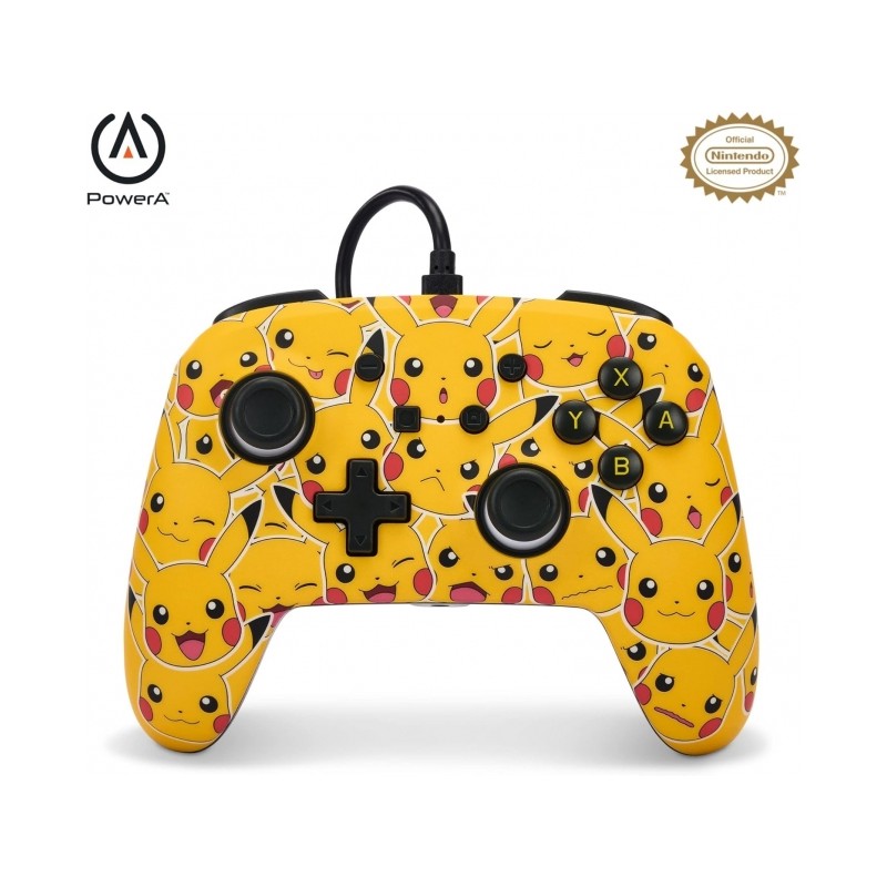 Controllore cablato potenziato PowerA per Nintendo Switch - Pikachu Moods