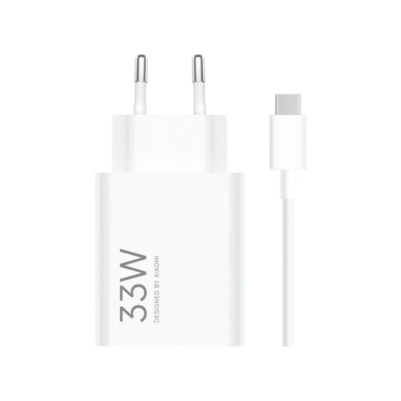 Caricabatterie da parete per smartphone Xiaomi 33W Combo USB-A 33W + cavo - Identificazione dei dispositivi intelligenti