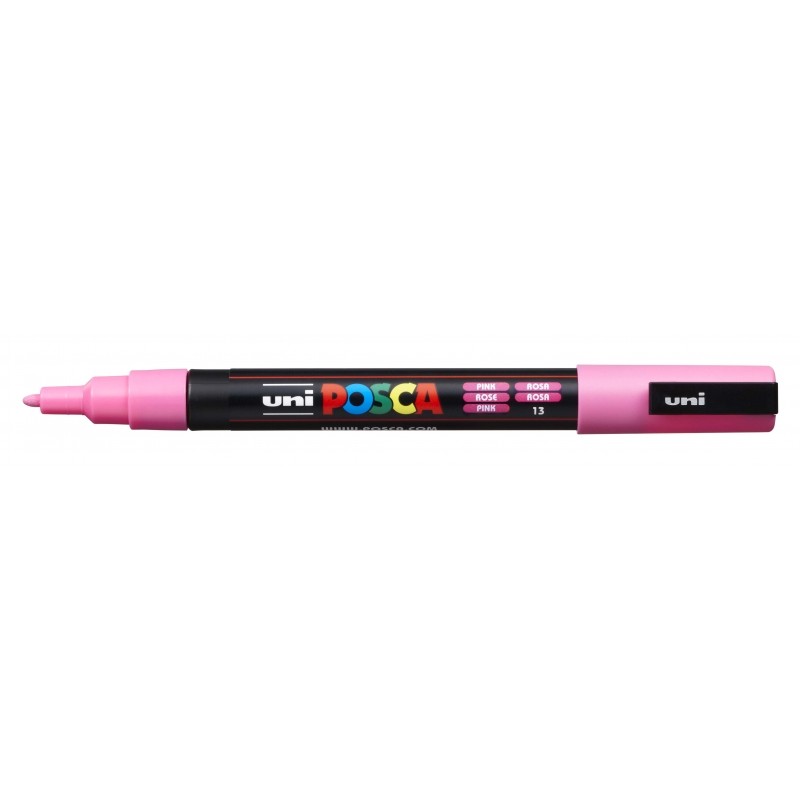 Posca PC-3M Pennarello - Punta conica in poliestere 0.9-1.3 mm - Inchiostro a base d'acqua - Resistente alla luce - Colo
